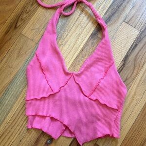 Bright Pink Halter Tank